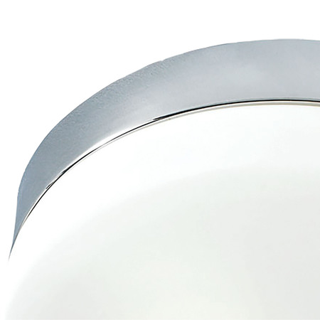 Elk Lighting Disc 2-Lght Flush Mount in Metallic Grey with Wht Opal Glass - Medium FM1025-10-95